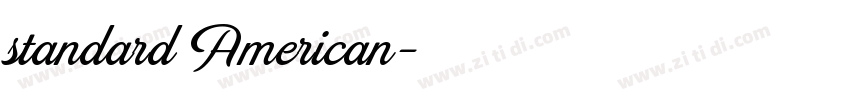 standard American字体转换